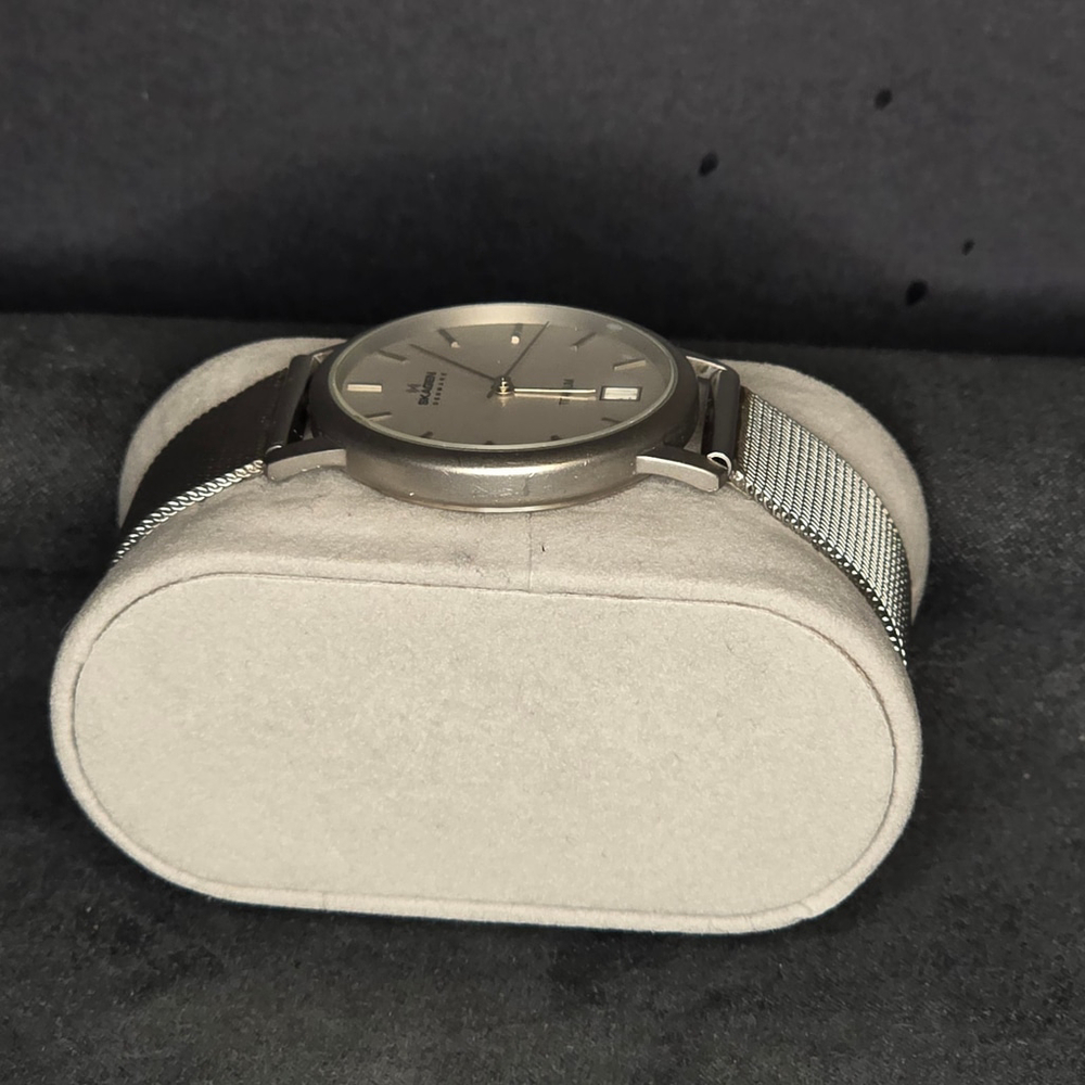 Skagen Titanium Mesh Watch Unisex OS Silver Ultra Slim Minimalist 170LTTW - Picture 3 of 5